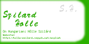szilard holle business card